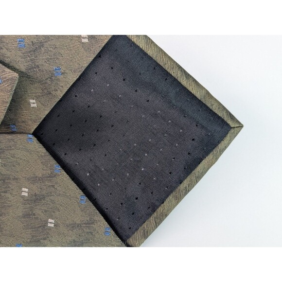 Embassy Row Silk Tie Green Wavy Pattern Men Necktie USA - Picture 7 of 7